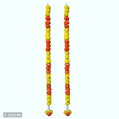 SHREYA-FASHION?- Artificial Marigold Fluffy Flower Door Toran/Bandhanwar Garlands Hanging Door Toran, Doorway for All Festivals and Special Events, Home, Office, Garden Diwali Decorations (3)-thumb5