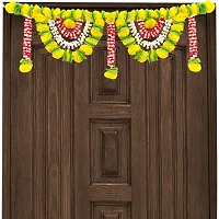 SHREYA-FASHION - Artificial Marigold Mogra Flowers Door Toran / Door Hangings for Home, Office, Garden Decorations Diwali, All Festivals (Yellow)-thumb1