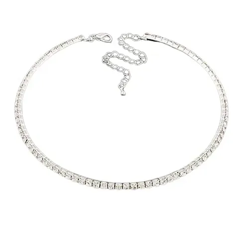 SHREYA-FASHION - Swarovski Crystal Choker Necklace For women and girls ( Pack of 1 )