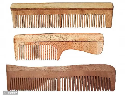 CartKing Neem Wooden/Wood Comb For Women & Men Hair Growth - Helps In Prevention Of Hair Fall & Anti Dandruff Trait - Naturally Prepared in Villages of Bengal- Best & Original Neem Pocket Comb-thumb0