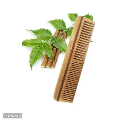 CartKing Neem Wooden/Wood Comb For Women & Men Hair Growth - Helps In Prevention Of Hair Fall & Anti Dandruff Trait - Naturally Prepared in Villages of Bengal- Best & Original Neem Pocket Comb-thumb2