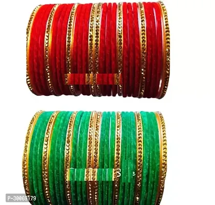 Beautiful Multicoloured Glass Bangle For Women