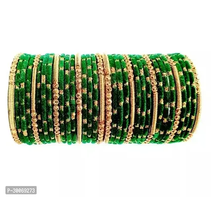 Beautiful Green Glass Bangle For Women-thumb0