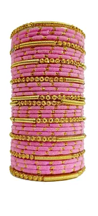 Elegant Brass Crystal Bangles For Women