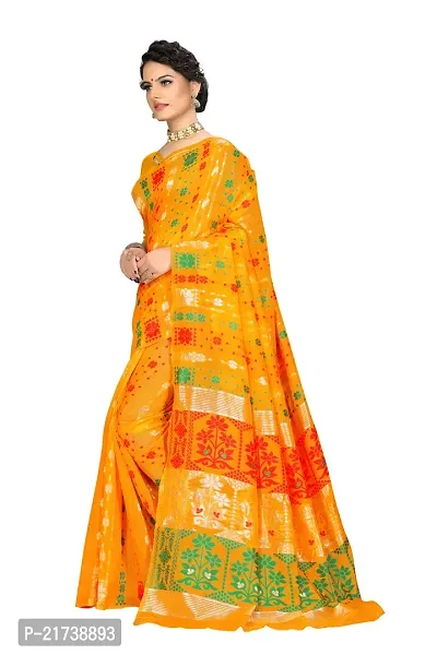 Beautiful Cotton Jacquard Saree With Blouse Piece-thumb2
