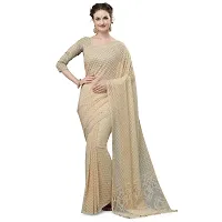 Fancy Net Saree With Blouse Piece For Women-thumb1