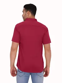 Classic Lycra Short Sleeves Casual shirt For Men-thumb3