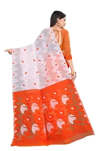 Elegant Cotton Designer Jamdani Women Saree with Blouse Piece-thumb3