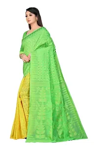 Fancy Cotton Saree With Blouse Piece For Women-thumb1