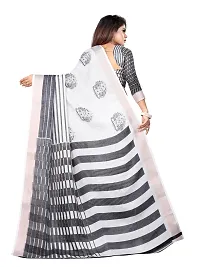 Beautiful Cotton Striped Saree With Blouse Piece-thumb3