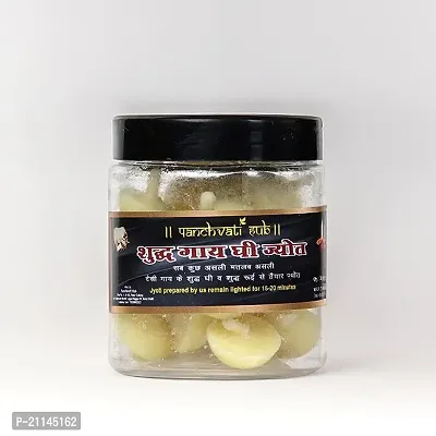 Pure Cow Ghee Diya Batti (100 Wicks) ndash; Pack Of 1, 20 Min Burning Time, Wax Free Ghee Wicks For Daily Puja, Festivals And Rituals (Pack Of 1)-thumb0