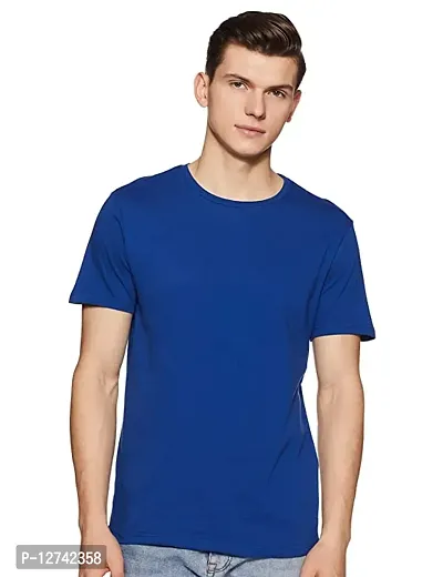 Men Stylish Cotton Solid T-shirt-thumb0