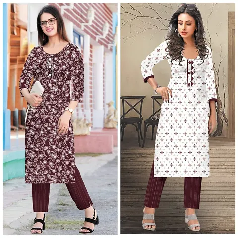 Stylish Kurta Bottom Set For Women Pack Of 2