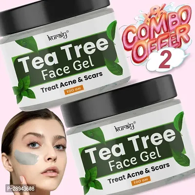 KURAIY TEA TREE Gel Facial Cream Smooth Skin Moisturizing Whitening Day Gel PACK OF 2