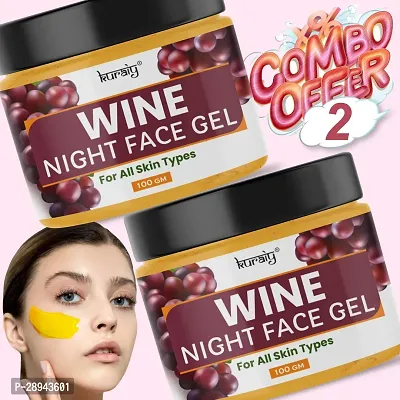 KURAIY WINE Unisex Face Gel Scar Concave Hole Face Cream Moisturizing Acne Treatment Beauty PACK OF 2