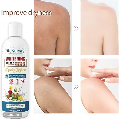 KURAIY New Whitening  Body Lotion ALPHA Hydroxy Acids+Vitamin CE See Results In 3 Days Moisturizing Lightening Body Cream Lotion Skin-thumb0