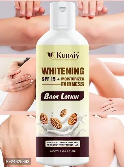 KURAIY Almond Body Lotion Knee Armpit Dark Spots Brightens Skin Moisturizes Gentle Exfoliating Gel Brighten Clean Skin Care-thumb0