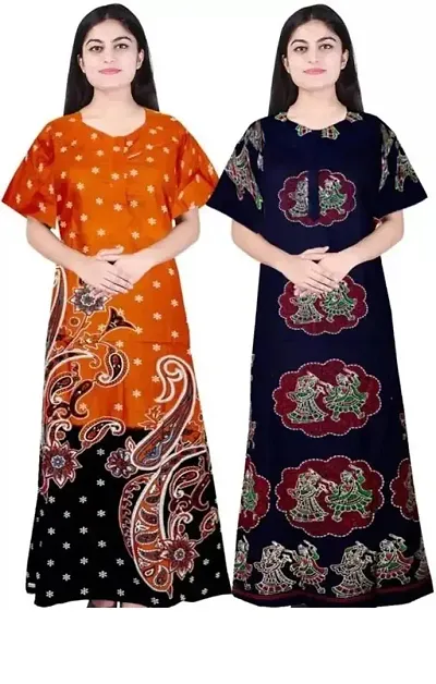 Stylish Fancy Nighty Combo For Women Pack Of 2