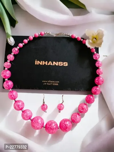 HandMade Crystal Glass Beads Necklace Set
