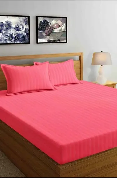 Stylish satin bedsheet with 2 Pillowcover