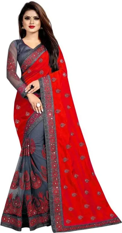 Glamorous Art Silk Saree with Blouse piece 