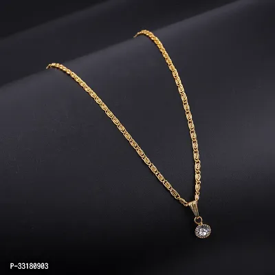 Stylish Golden Alloy Statement  Chains For Women Pack of 4-thumb3