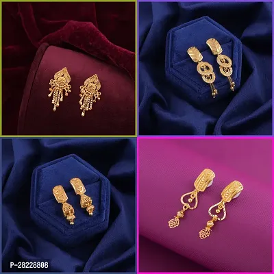 Delfa Combo Of 4 Earrings For Girls And Womens