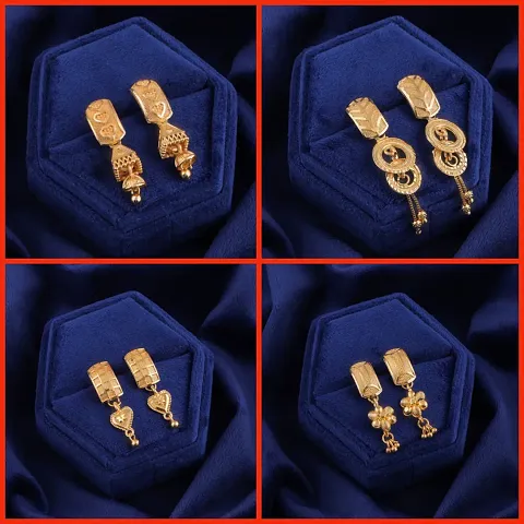 Exclusive Earrings Combo Of 4 For Girls And Womens Design By Delfa