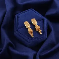 Stylish Golden Alloy Earrings For Women Combo Of 2-thumb1