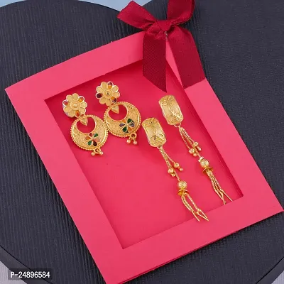 Exclusive Earrings Combo Of 2 For Girls And Womens Design By Delfa