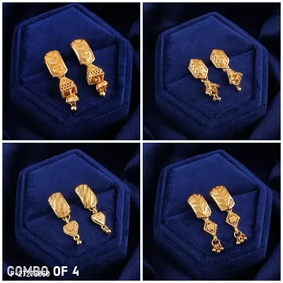 Exclusive Earrings Combo of 4  For Womens And Girls Designed By Delfa-thumb0