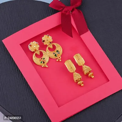 Exclusive Earrings Combo Of 2 For Girls And Womens Design By Delfa-thumb0