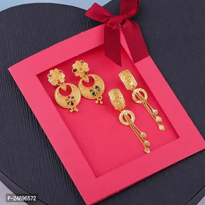 Exclusive Earrings Combo Of 2 For Girls And Womens Design By Delfa-thumb0