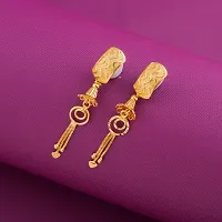 Golden Alloy  Jhumkas Earrings For Women Pack of 2-thumb2