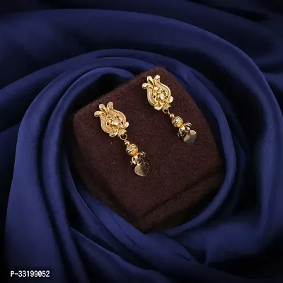 Stylish Golden Alloy Earrings For Women Combo Of 2-thumb3