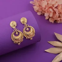 Stylish Golden Alloy Earrings For Women Combo Of 2-thumb2