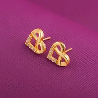 Stylish Golden Alloy Earrings For Women Combo Of 2-thumb1