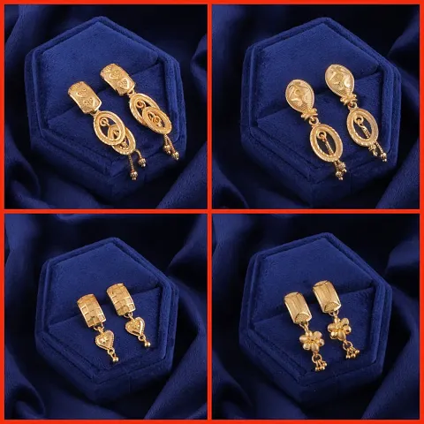 Exclusive Earrings Combo Of 4 For Girls And Womens Design By Delfa