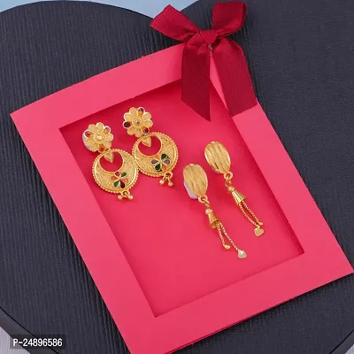 Exclusive Earrings Combo Of 2 For Girls And Womens Design By Delfa