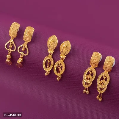 Exclusive Earrings Combo Of 3 For Girls And Womens Design By Delfa-thumb0