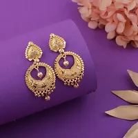 Stylish Golden Alloy Earrings For Women Combo Of 2-thumb2