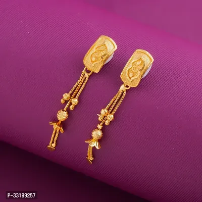 Stylish Golden Alloy Earrings For Women Combo Of 2-thumb3