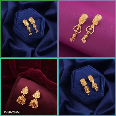 Delfa Combo Of 4 Earrings For Girls And Womens