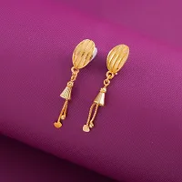 Stylish Golden Alloy Earrings For Women Combo Of 2-thumb2