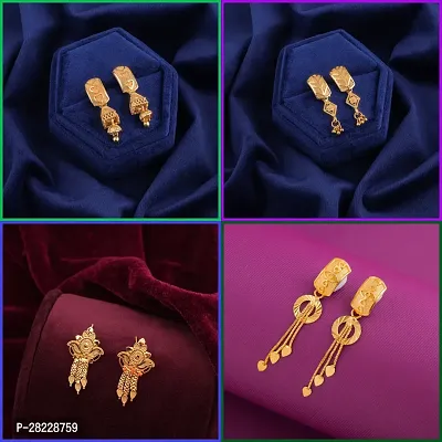 Delfa Combo Of 4 Earrings For Girls And Womens