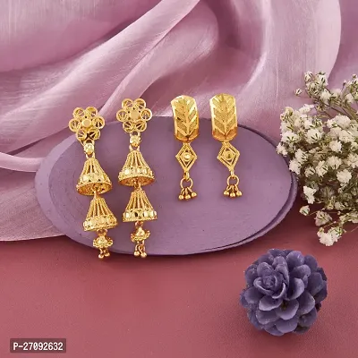 Exclusive Earrings Combo Of 2 For Girls And Womens Design By Delfa