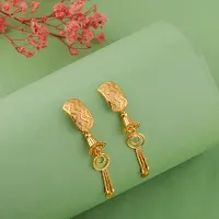 Golden Alloy  Jhumkas Earrings For Women Pack of 2-thumb2