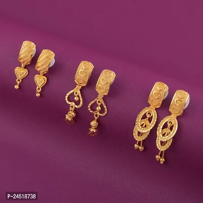 Exclusive Earrings Combo Of 3 For Girls And Womens Design By Delfa-thumb0