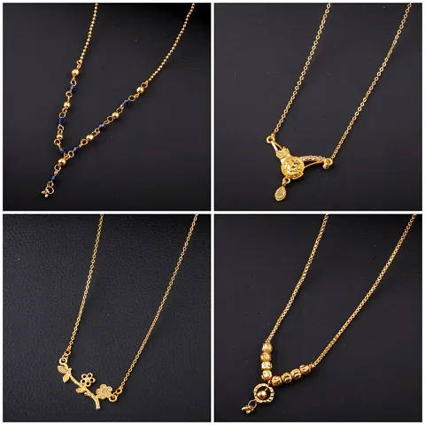 Elegant Golden Alloy Necklace For Women