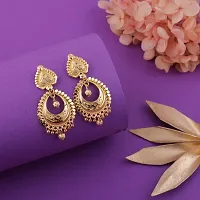 Stylish Golden Alloy Earrings For Women Combo Of 2-thumb1